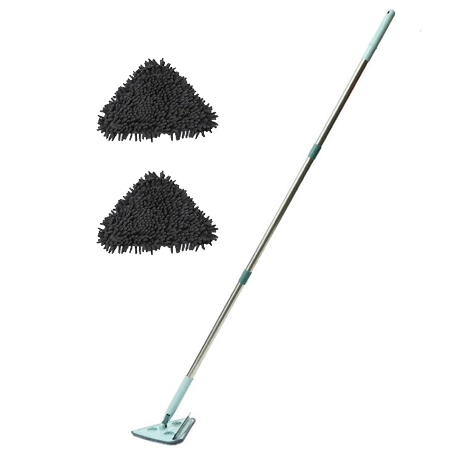 

Cleaning Dust Floor Mop Rotating Triangle Retractable Cleaning Mop With Cloths Bathroom Clean Mop For Home Kitchen Floor Cleaner