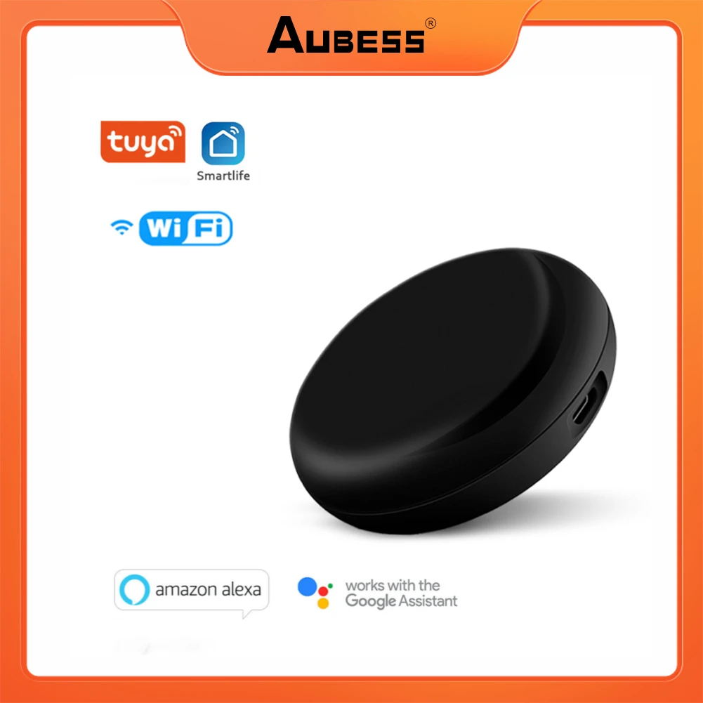 

Умный пульт дистанционного управления Tuya, универсальный инфракрасный пульт дистанционного управления с Wi-Fi и ИК датчиком для кондиционера ...