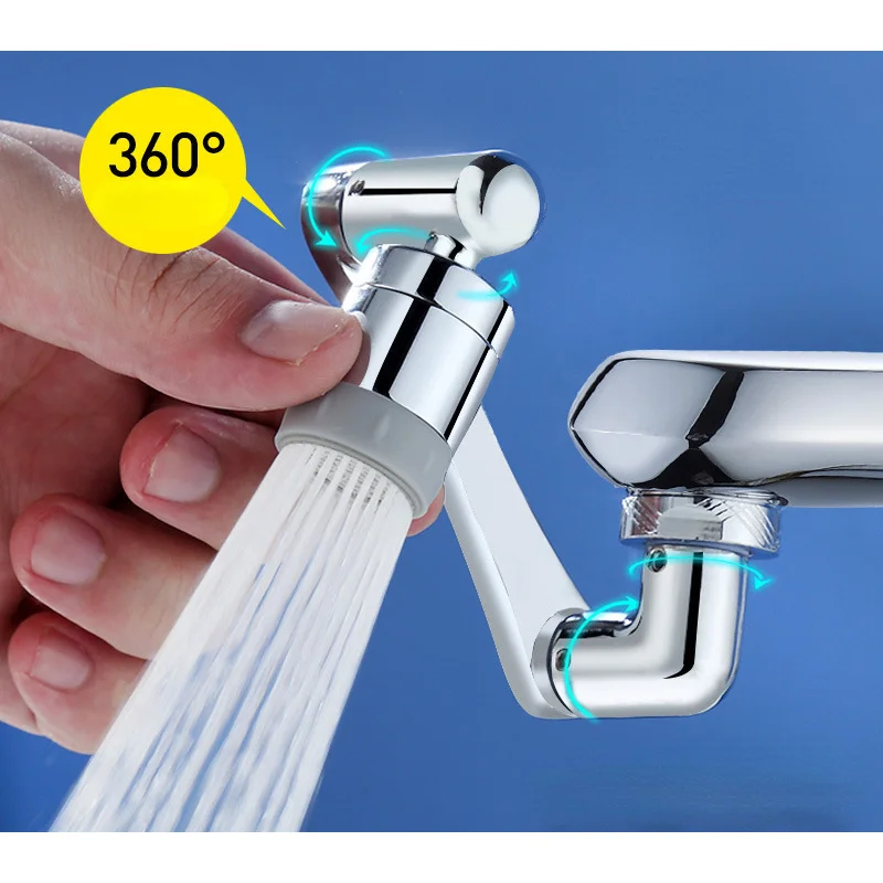 

1080° Universal Faucet Rotatable Extension Anti Splash Filter Kitchen Tap Extend Water Nozzle Faucet Adaptor Faucets Bubbler