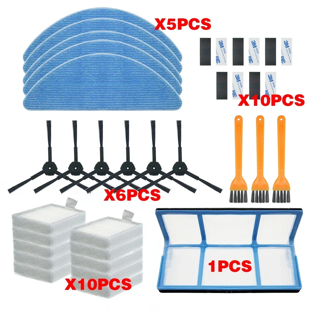 Запчасти для робота-пылесоса боковая щетка первичный пылевой фильтр швабра Hepa