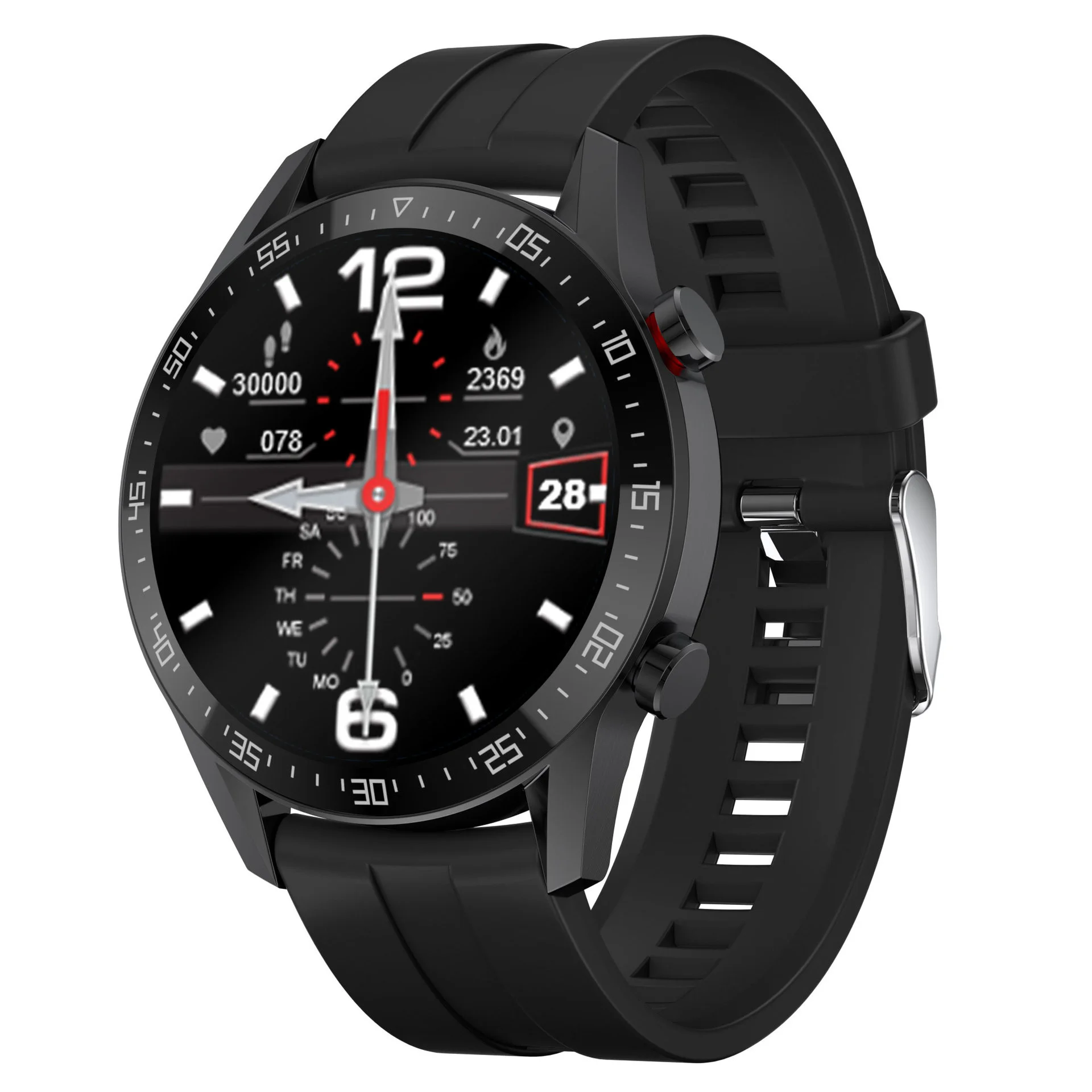 

SK7 Plus Smartwatch Men's Business 1.3 Inch Pure Round HD Colorful Display Full Touch Screen Bluetooth Call Message Notification