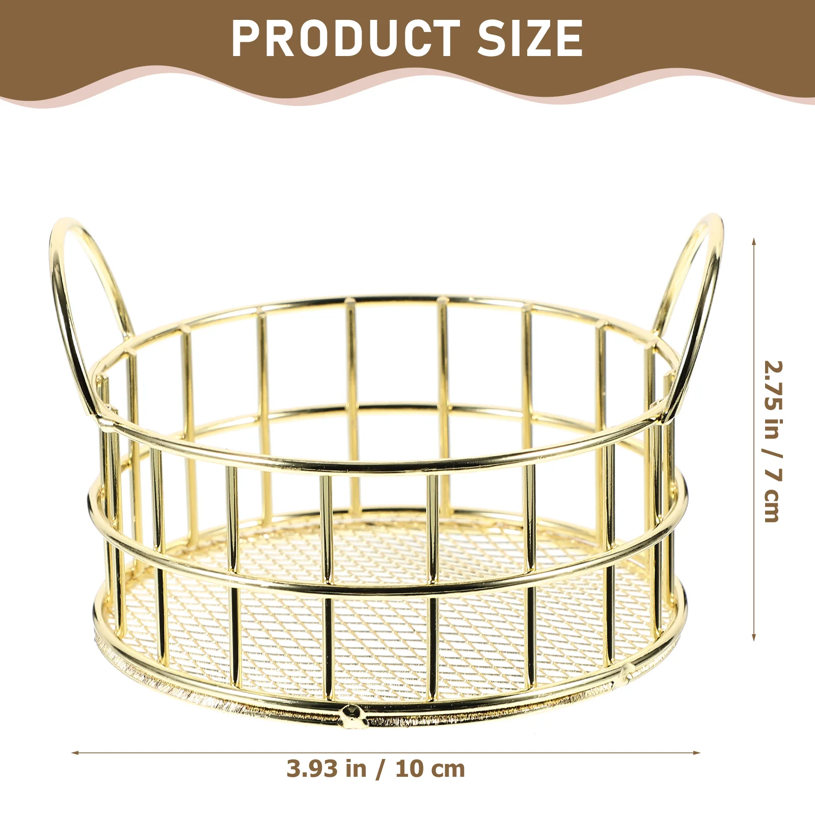 Контейнер для закусок настольный ящик хранения корзины металлическая сетка