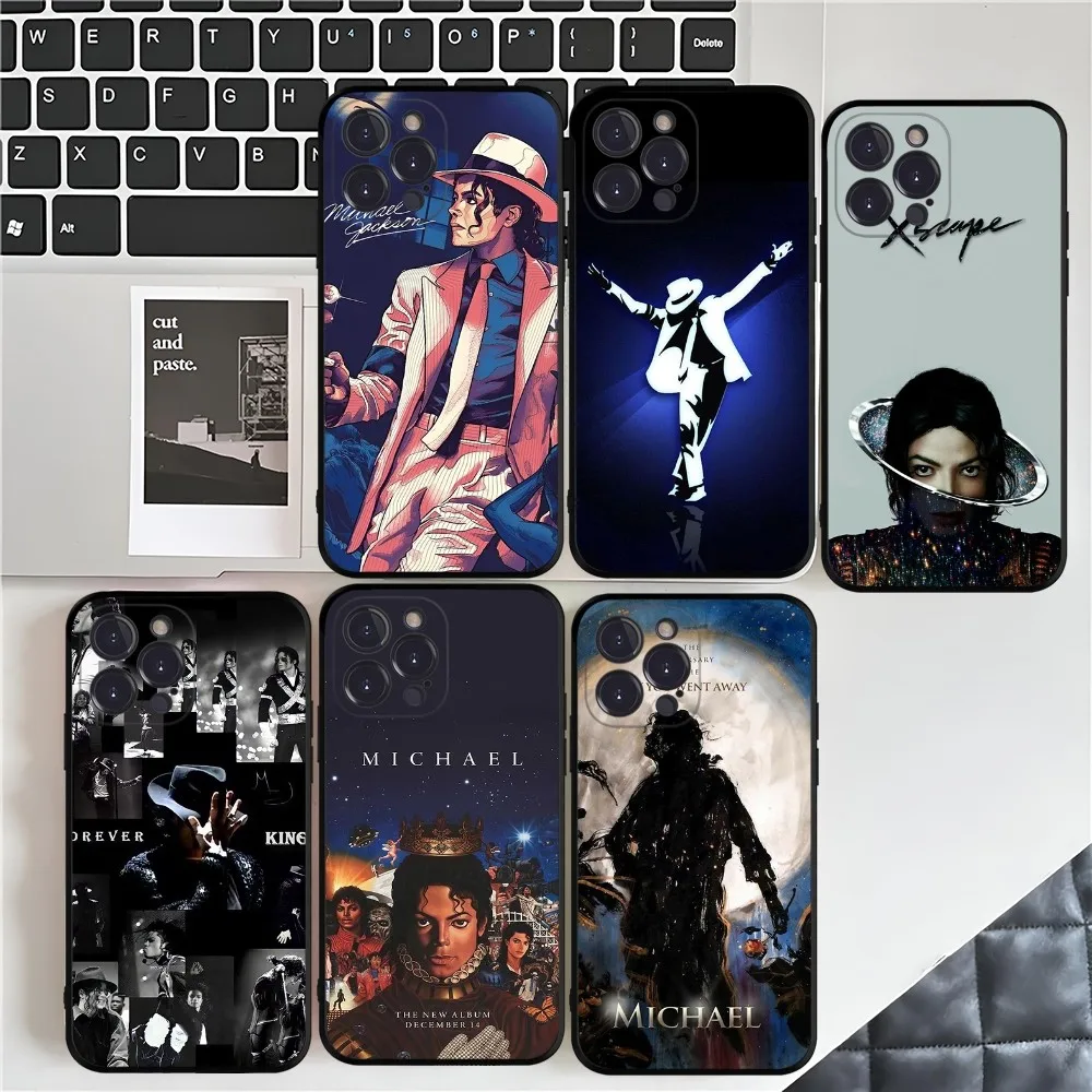 Чехол для телефона Michael Jackson iPhone 15 8 7 6 6S Plus X SE 2020 XR XS 14 11 12 13 Mini Pro Max мобильный чехол