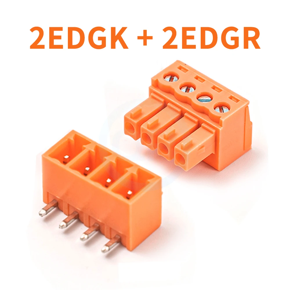 

Комплект разъемов KF 2EDGK + 2EDGVC 2EDGRC черный оранжевый