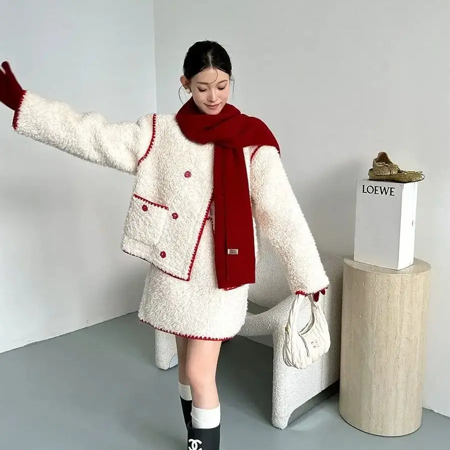 Корейская рождественская серия состоящая из двух предметов новая зимняя куртка