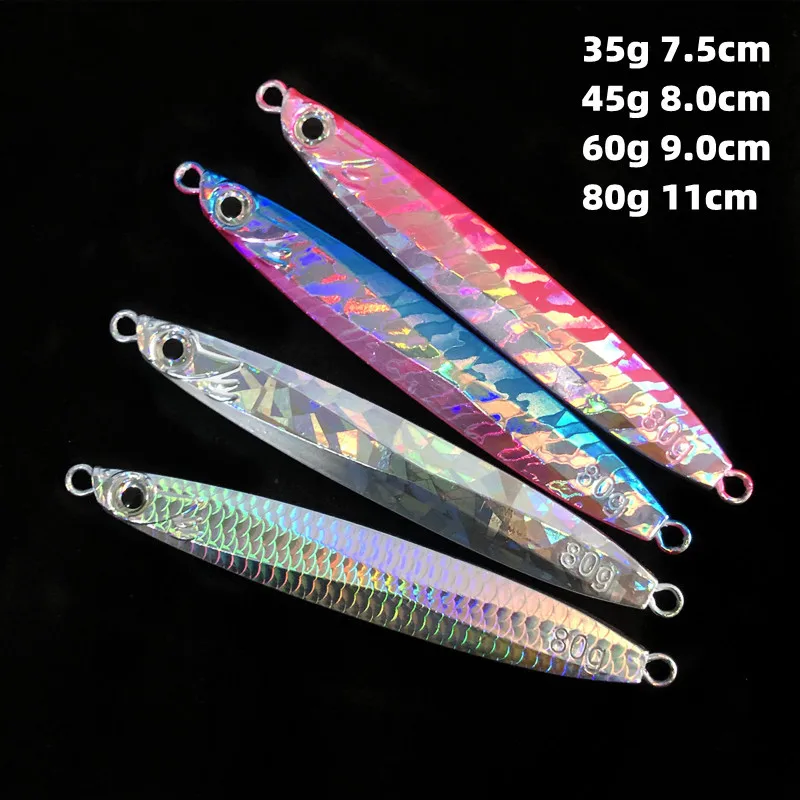 

Приманка Ufishing 35 г/45 г/60 г/80 г, медленная морская рыболовная приманка, 1 шт./лот, для ловли с лодки, с берега, блесна для джиггинга