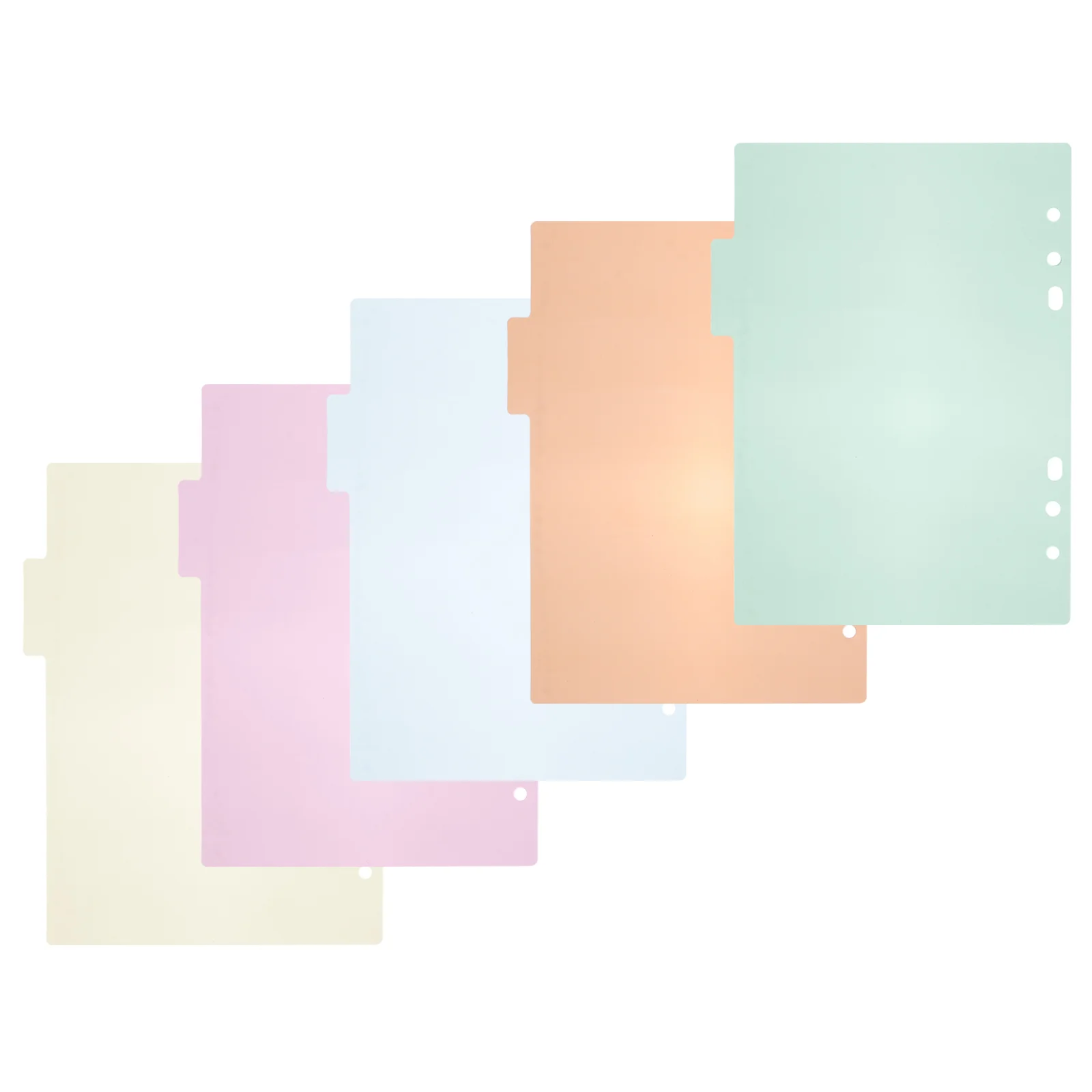 

10 Pcs Divider Index Board Blank Notebooks Plastic Tab Tabs Colorful Dividers Label Adhesive Office