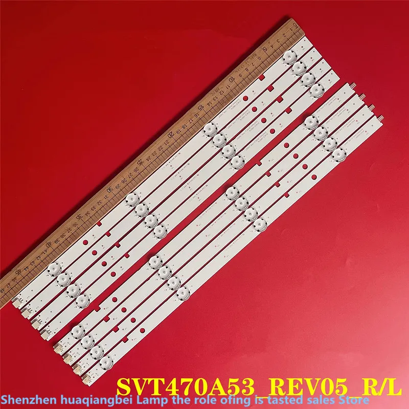 

Новинка 100%, осветительная лента для Toshiba 47L2400VM 47L5400VM 47L2450VT SVT470A53 _ REV05 _ RL LCD 48 см, 8 светодиодов