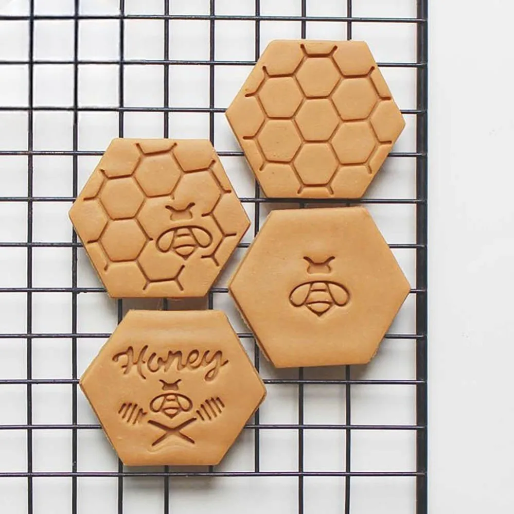 Фото Формочки для печенья DIY Stamp Cute Bee, формы для выпечки, аксессуары для выпечки, пищевые формы для домашней выпечки печенья №4