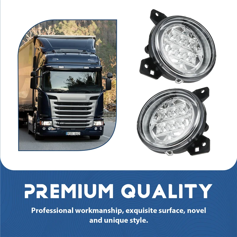 Фото ABOK-для Scania 5 серии P G R Seires, 1 пара светодиодных противотуманных фар в сборе, грузовик RH 1446354 1852570 левый 1446353 1852569 №3