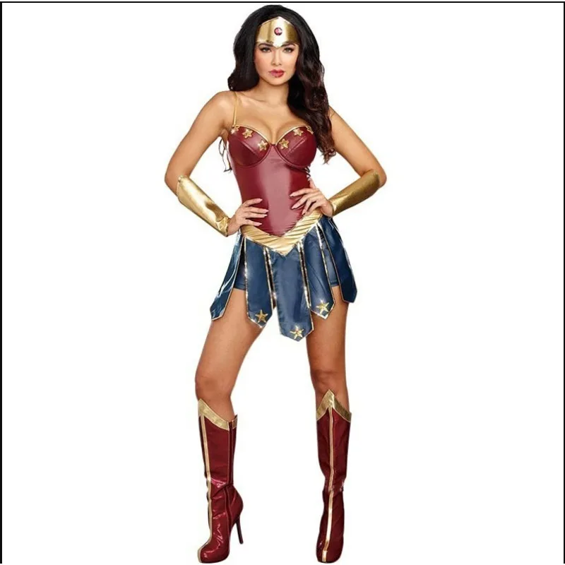

Role-playing Cosplay Heroes League Gladiator Uniform European and American Ladies Halloween Woman Costume