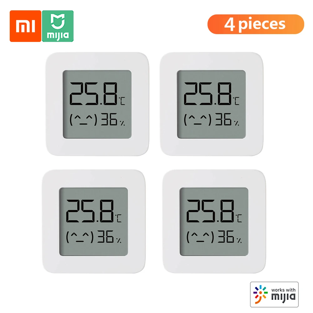 Xiaomi BT Thermometer 2 Wireless Electric LCD Digital Hygrometer Temperature Humidity Sensor Work with Mijia APP Smart Home