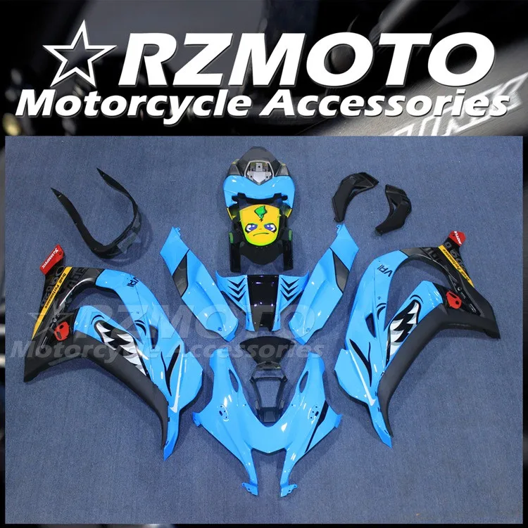 

Инжекционная форма, новый комплект обтекателей из АБС-пластика, подходит для Kawasaki Ninja ZX-10R ZX10R 2016 2017 2018 2019 117 18 19, комплект кузова небесно-голуб...