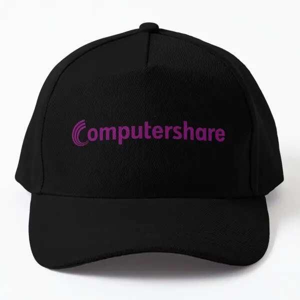 

Computershare Logo Baseball Cap Hat Sport Casual Czapka Mens Printed Hip Hop Spring Outdoor Solid Color Fish Black Boys