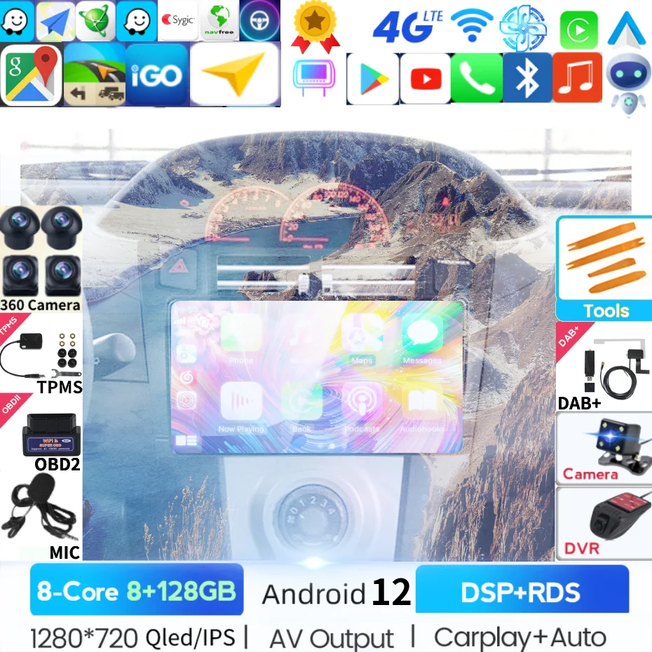 Автомобильный радиоприемник Android для Toyota-y Yaris 2005-2012 9 дюймов автомобильный