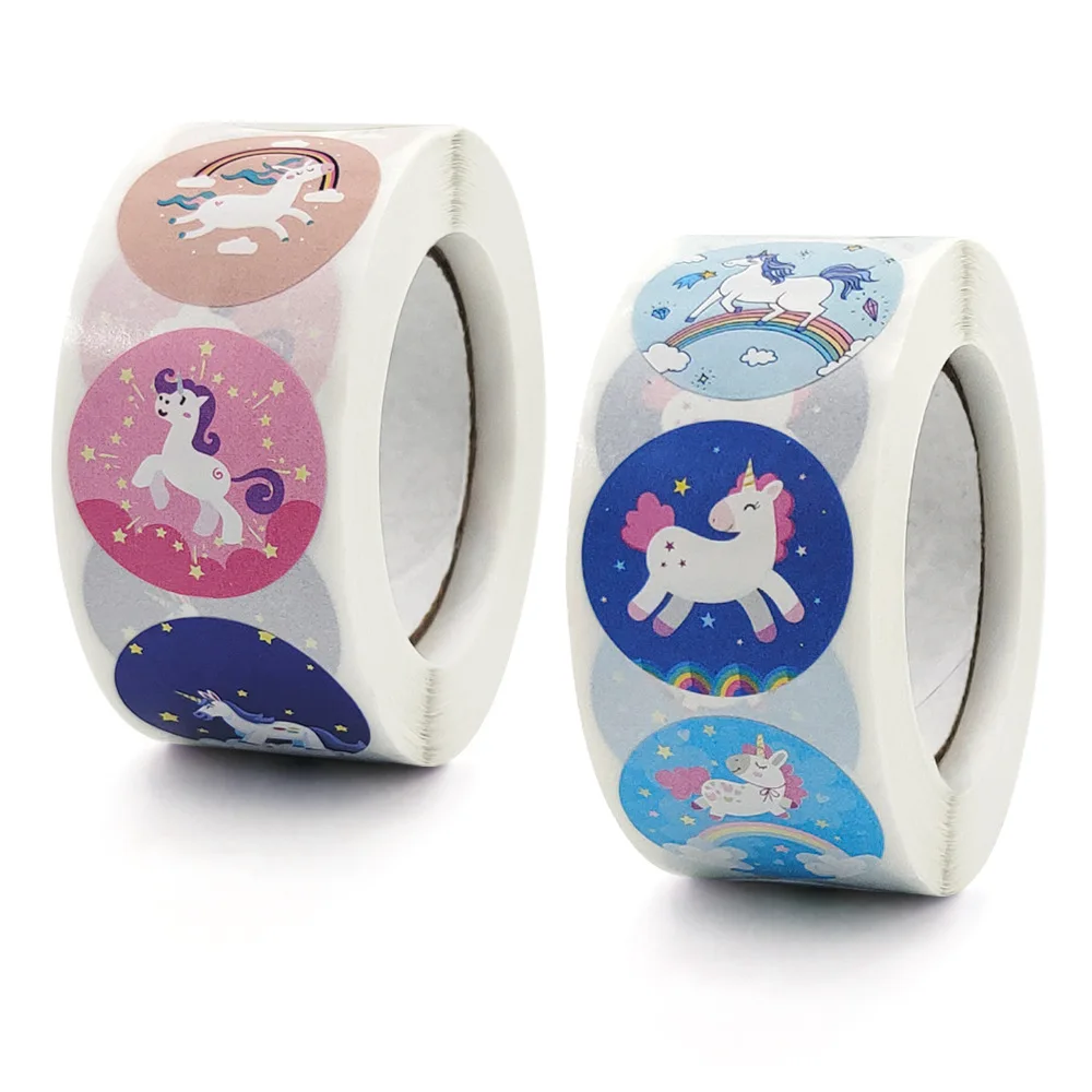 

50-500pcs Kindergarten Kid Stickers for Teacher Reward Students Unicorn Animal Sticker For Good Behavior Boys and Girls Gift
