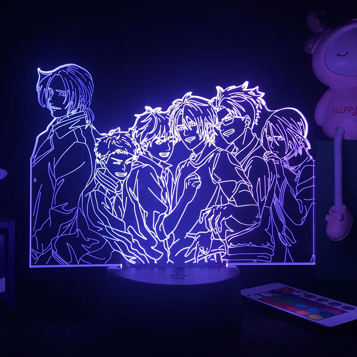 

Funny Japan Anime Banana Fish Nightlight 3D Remote Control Desk Lamp Child Xmas Birthday Gifts Dropshipping