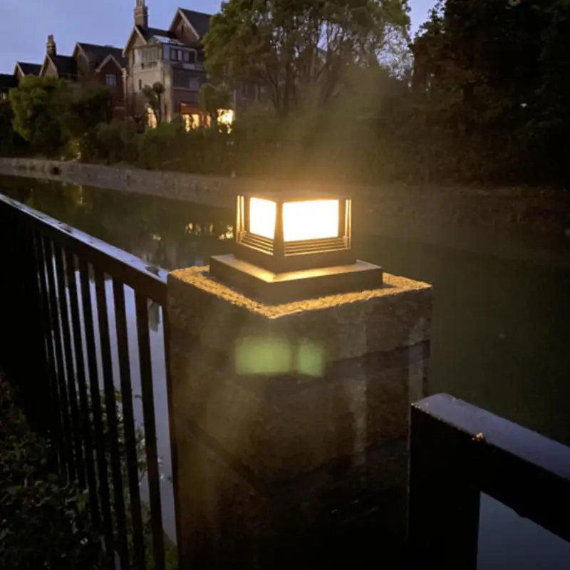 

Фотолампа, наружная водонепроницаемая лампа с питанием от солнечной батареи, для ворот, стойки, для дома, ворот, внутреннего дворика, сада