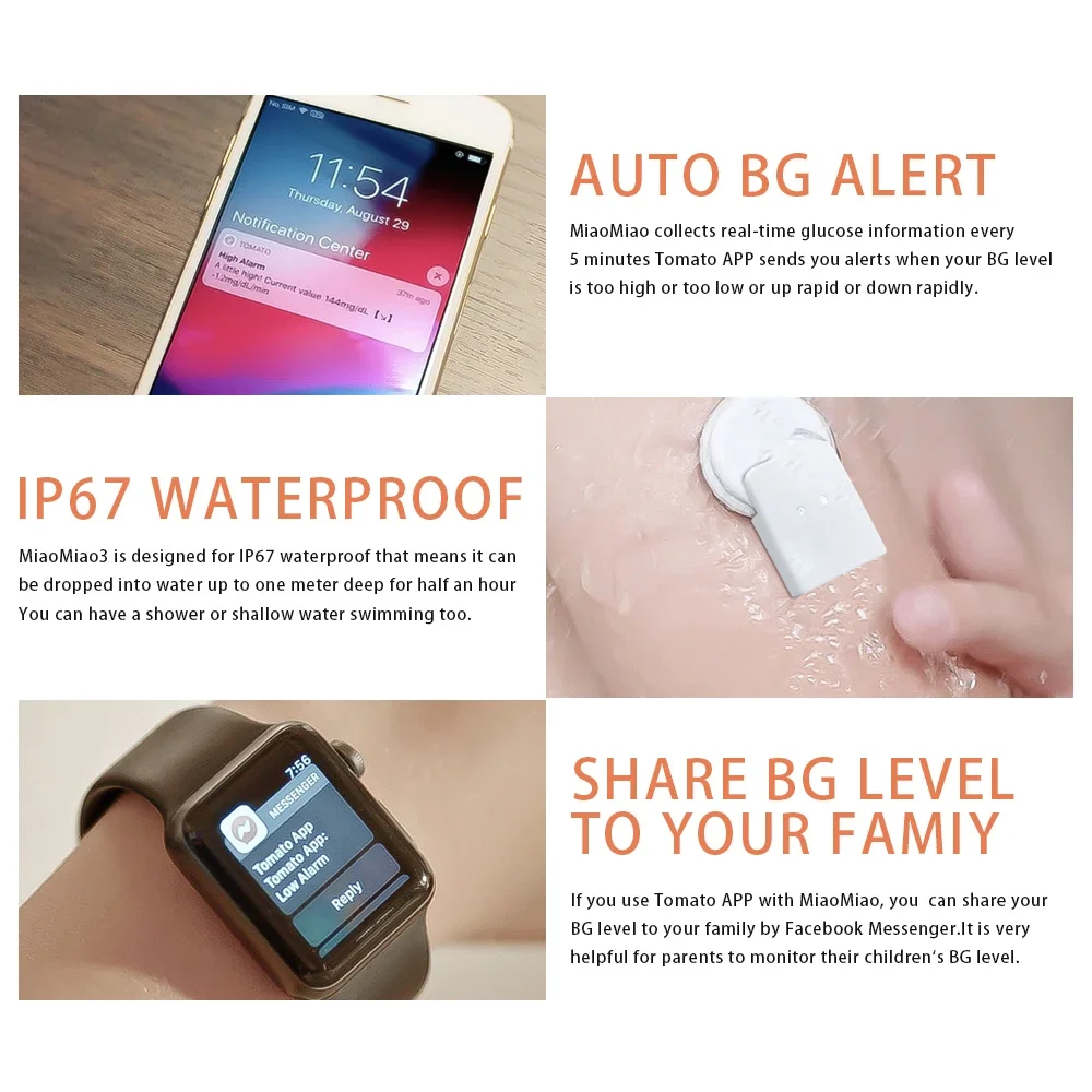 Считыватель MiaoMiao 3 для свободного стиля 1 Miaomiao1 и MiaoMiao3 Aaccessor Smart Reader CGM