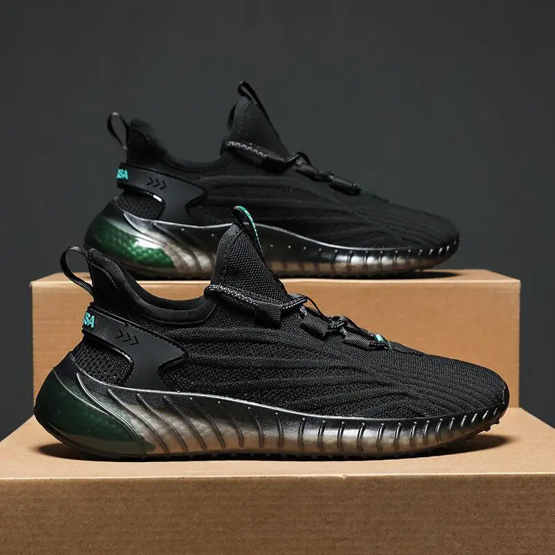 

Men's Sports Shoes Summer Lightweight Men's Breathable Shoes Casual Shoes Soft Bottom Shock-Absorbing Mesh Wear-Resistant