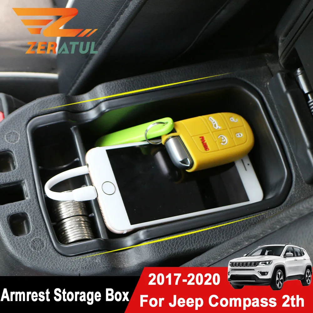 Zeratul для Jeep Compass 2017 2018 2019 2020 органайзер перчаток аксессуары интерьера