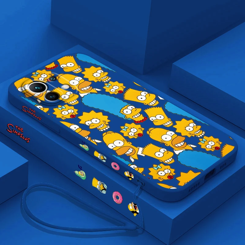 Чехол для телефона с забавными мультяшными симпсонами Xiaomi 14 13 12 11 10 T Pro