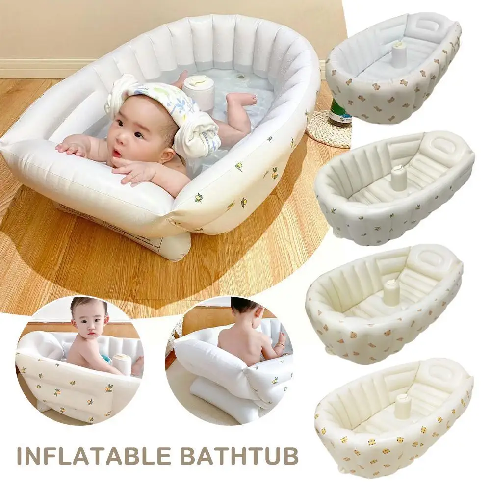 

Multifunctional Baby Pvc Inflatable Baby Bathtub Chair Infant Pool Baby Bathing Tub Bear Cute Stool Swimming Summer Foldabl H7n2