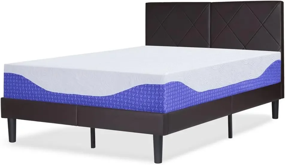 12-дюймовый многослойный матрас из пены с эффектом памяти I-Gel | Кобальтовый синий