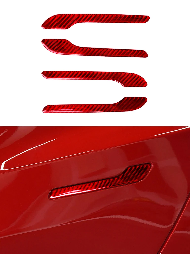 

4 шт., накладки на ручки Tesla Model Y 17-22