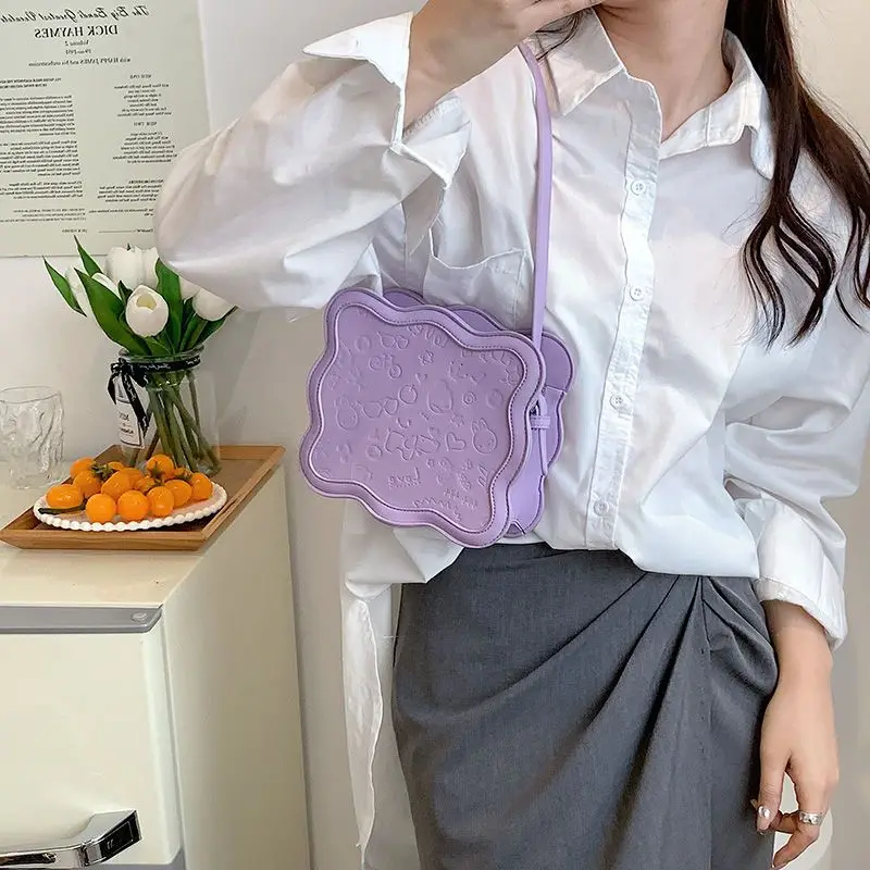 Women's Messenger Bag New High Quality Handbag Fashion Adjustable Shoulder Bag PU Cute Mini Exquisite Purse Storage Bag