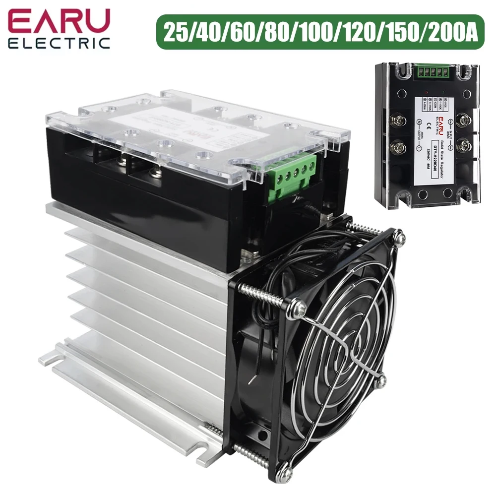 

Регулятор напряжения EARUELECTRIC DTY-H220D40 220В 25-200А