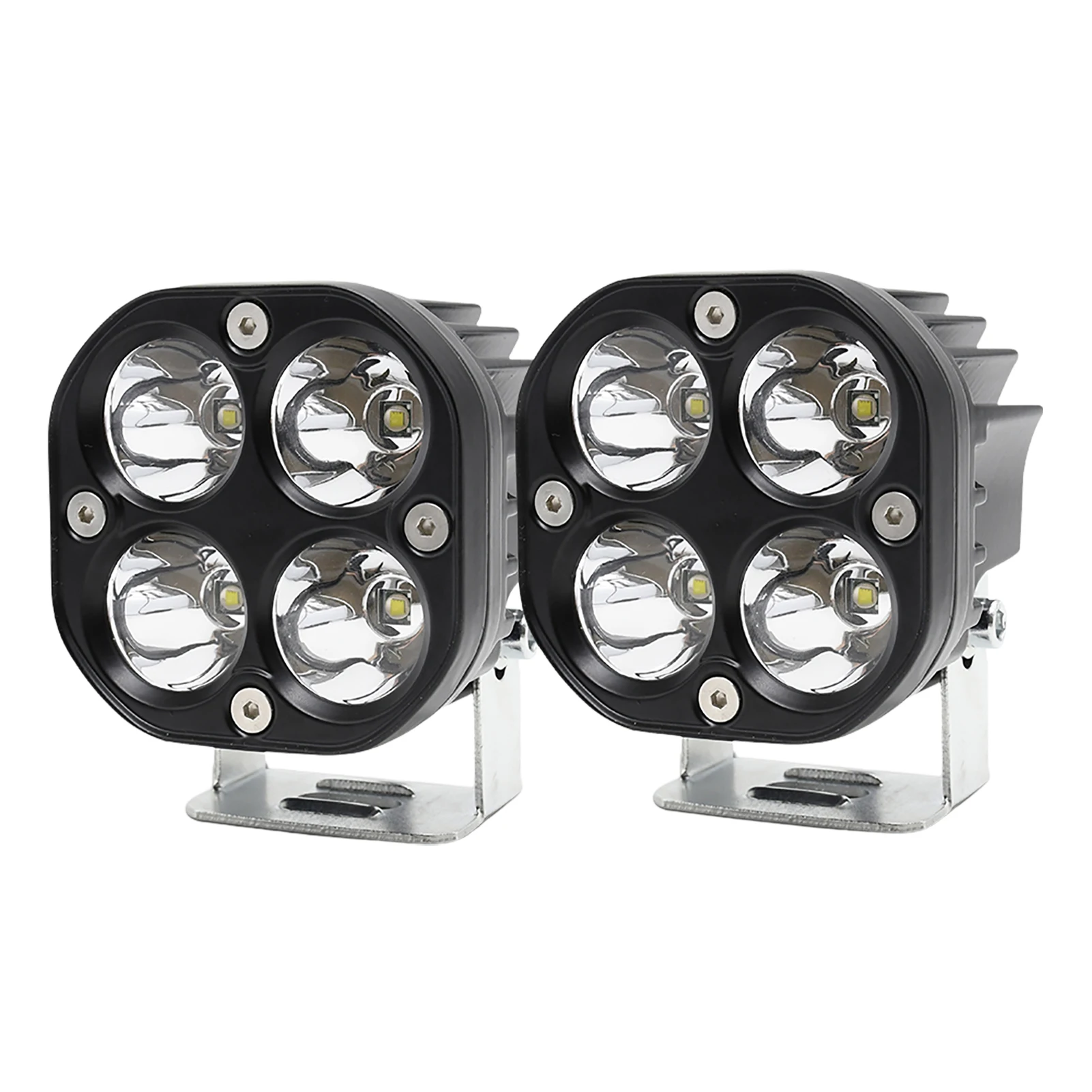 

Rechargeable Spotlight Flashlight LED Spot Pod Race Lights 12V ATV Handlebar Aluminium Alloy Waterproof Switches With Red Light
