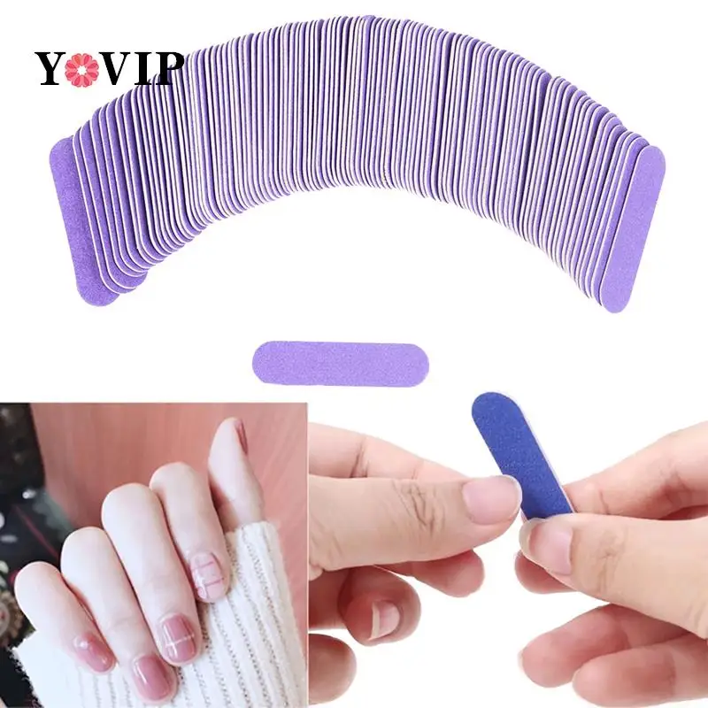 

100 шт./партия, мини-пилки для ногтей, 6 см