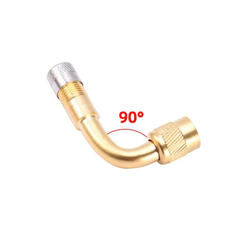 

Мотоциклетный адаптер клапана с изогнутым углом 90, 45, 135 градусов, трубка для шин, медный, серебристый, удлинительный адаптер клапана для грузовика, автомобиля, мотоцикла