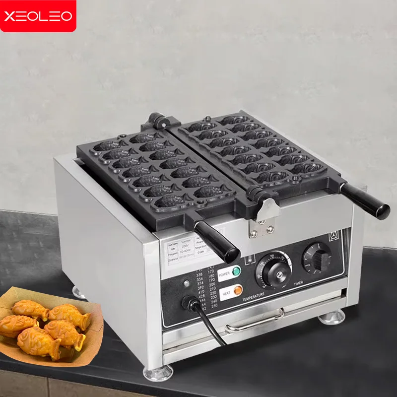 XEOLEO Taiyaki Maker 1400 Вт вафельница в форме рыбы 12 шт./14 шт. с антипригарным покрытием