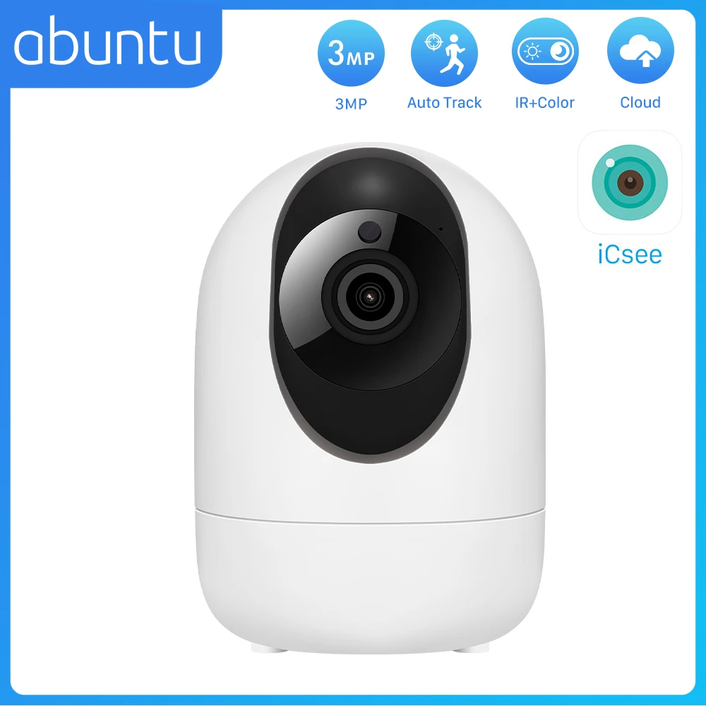 

3MP 2K PTZ IP Camera Indoor Baby Monitor Home Security Camera Wifi Smart Tracking CCTV Video Surveillance Camera Icsee App P2P