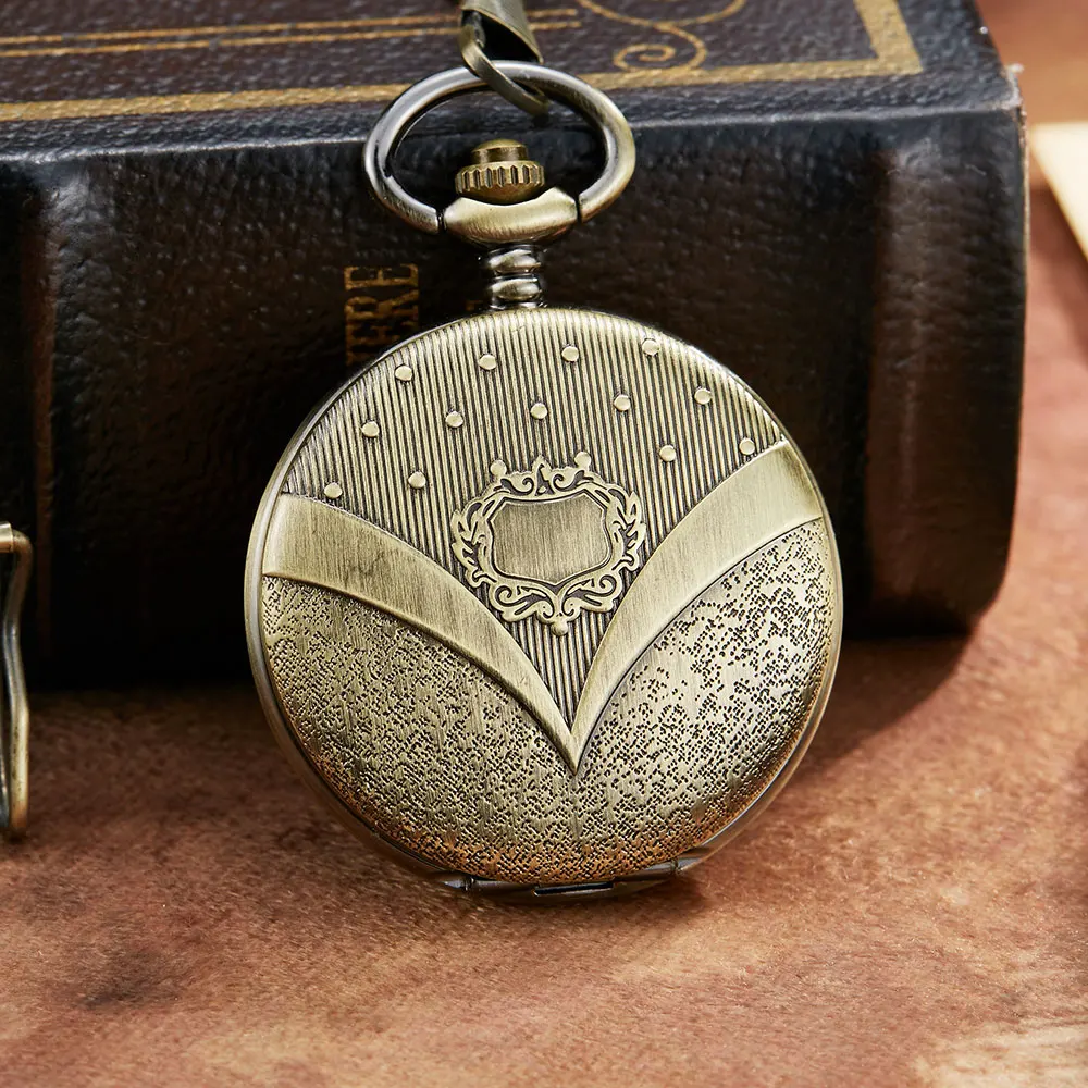 Vintage Black Steampunk Mechanical Pocket Watch Men Hollow Skeleton Retro Roman Dial Pocket FOB Watch Chain Male Clock Hand Wind