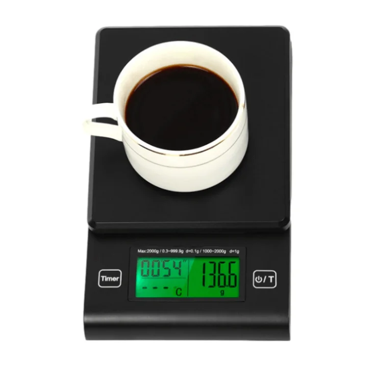

2kg electronic food weighing balance digital coffee scale with food thermometer