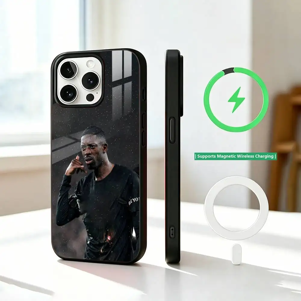 Фото Чехол для телефона Football for Dembele для iPhone 17, 16, 15, 14, 13, 12, 11 Plus, Pro с поддержкой магнитной беспроводной зарядки №5