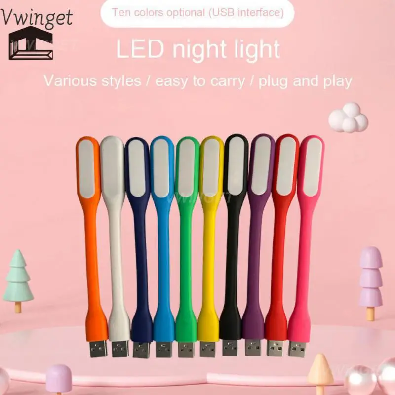 

Usb Led Light Foldable Hot Sale Book Reading Light For Power Bank Pc Notebook 10 Colors Eyesight Light Wholesale Hot Light Lamp
