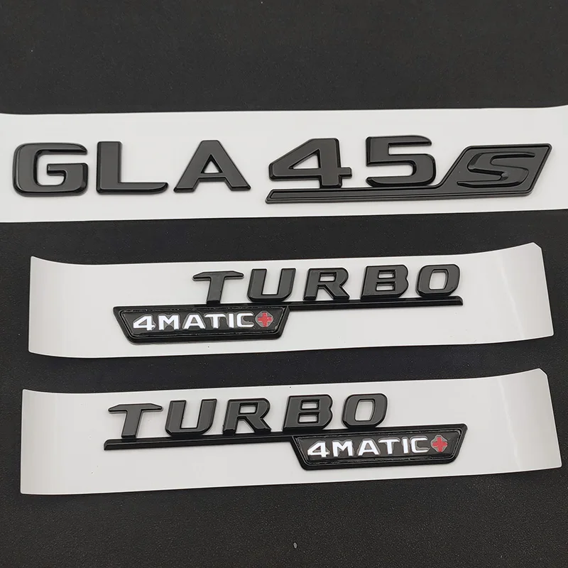 3d ABS черный Автомобильный значок заднего багажника с буквами GLA 35 45 45S Turbo 4matic