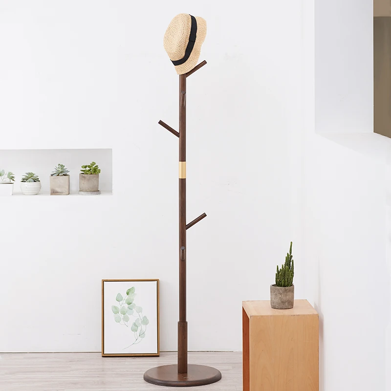 

Nordic Suit Hanger Stand Clothes Rack Rail Wooden Clothes Stand Coat Hanger Floor Shelf Porte Vetement Library Furniture XF40XP