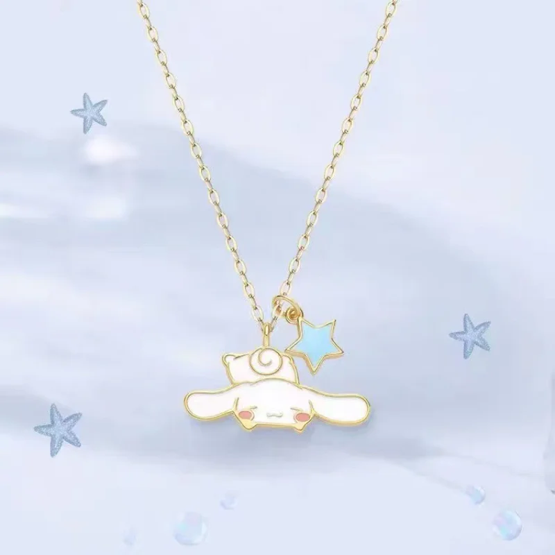 

Женское колье Sanrio Cinnamoroll, нишевое ожерелье в мультяшном стиле, Ювелирное Украшение в подарок на день рождения