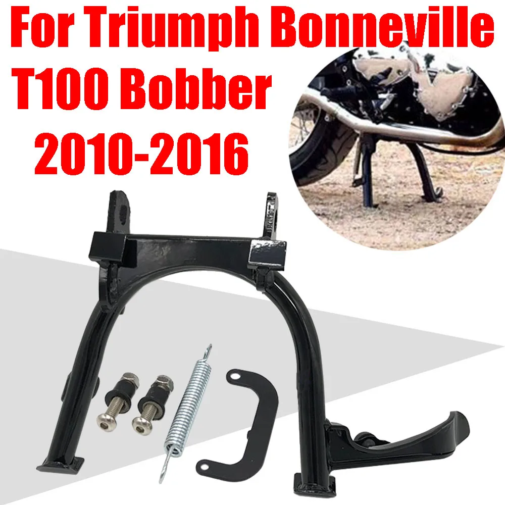 

For Triumph Bonneville T100 Bobber 2010 - 2016 Accessories Middle Kickstand Bracket Central Center Stand Parking Holder Support