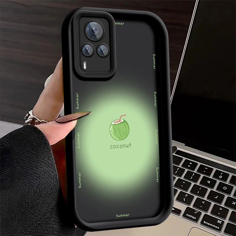 Мягкий чехол с рисунком кокоса и арбуза для VIVO Y75s Y72t Y10 Y77e t1 Y55s Y52s Y53s Y50t Y33s Y32t Y32