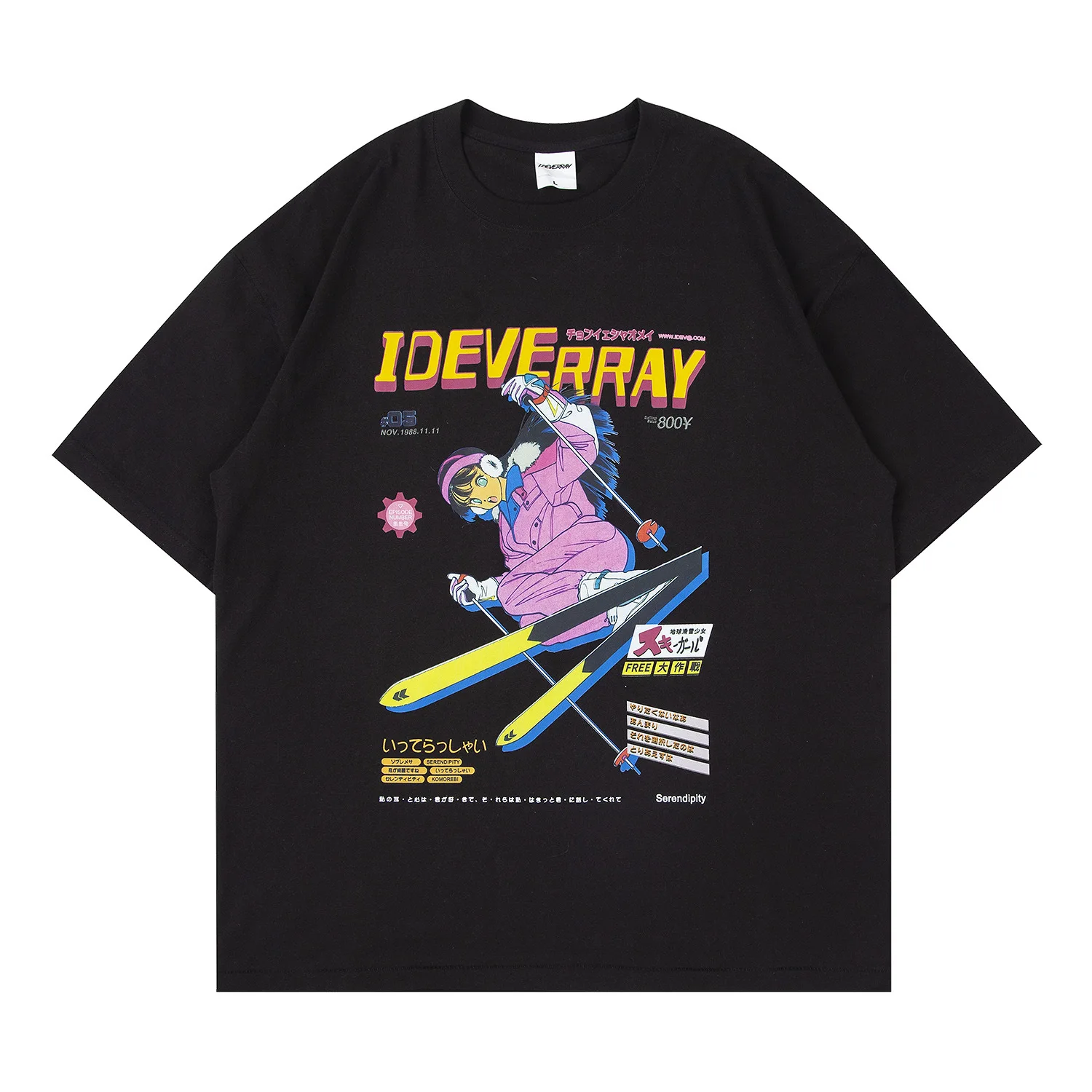 

Женская футболка с коротким рукавом и принтом, в стиле Харадзюку