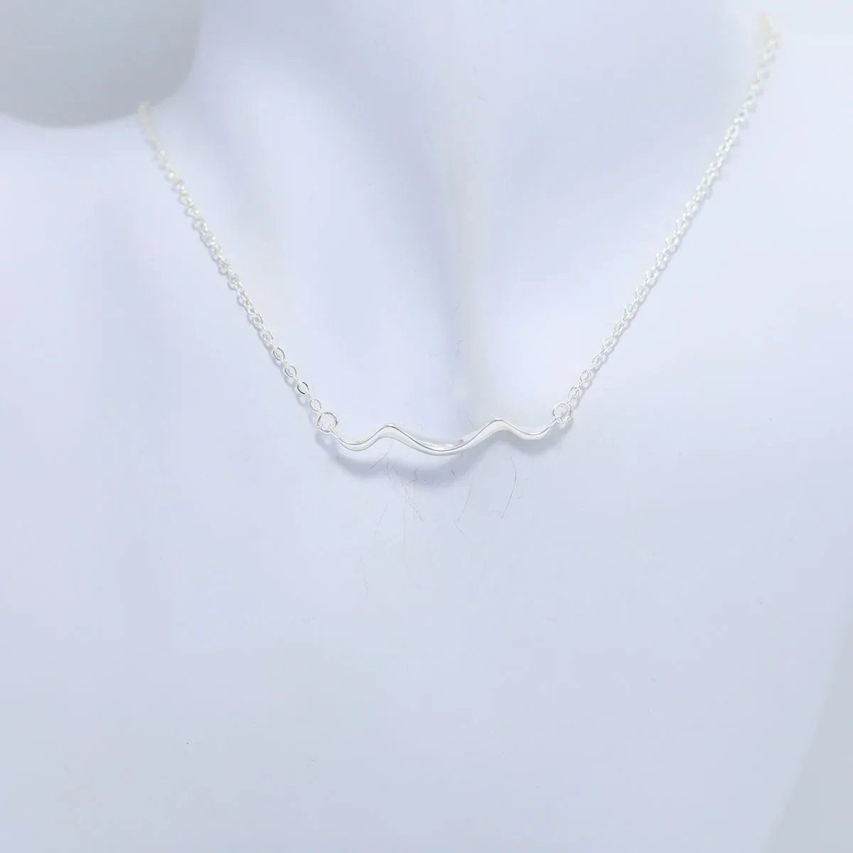 Волнистое ожерелье серебряные украшения для океана пляжный чокер женщин подарки