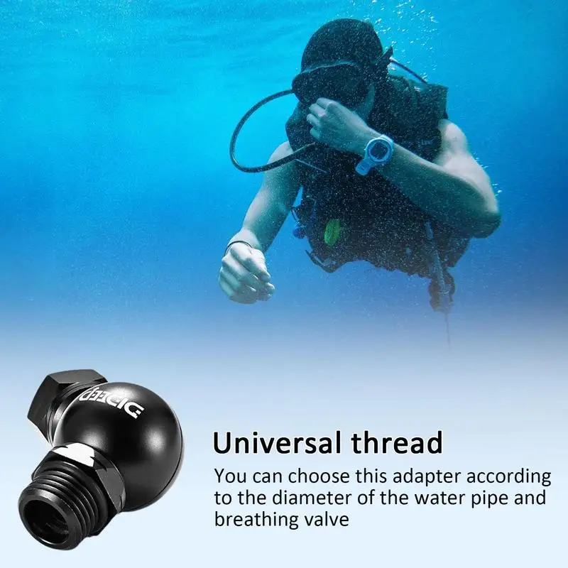 Адаптер для шланга с регулятором дайвинга поворот на 360 градусов