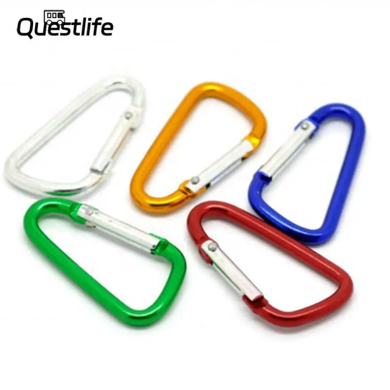 

Aluminum Alloy Carabiner Keychain Outdoor Camping Climbing Snap Clip Lock Buckle Hook Carabiner Solar Charging Treasure Buckle