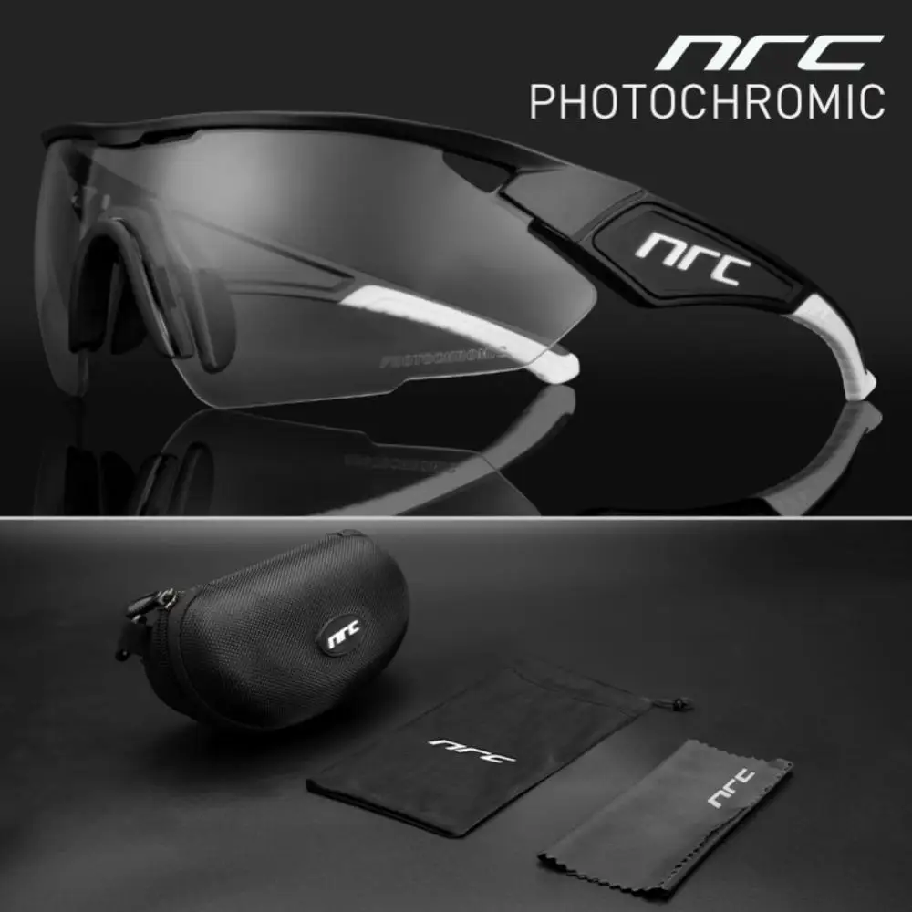 

NRC New NR-XN Photoinduced Suit Single Lens Eyewear Outdoor Cycling Color Changing Glasses Windproof & Dustproof Goggles Suit